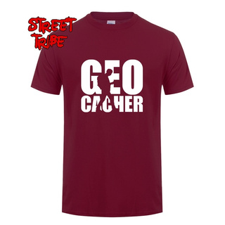 T-shirt เสื้อยืดคอกลม ผ้าฝ้าย พิมพ์ลายกราฟฟิค Geocacher แฟชั่นฤดูร้อน สําหรับผู้ชาย S-5XL