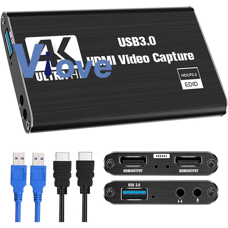 การ์ดจับภาพวิดีโอ สําหรับ Switch 4K 1080P 60FPS PS4 DSLR