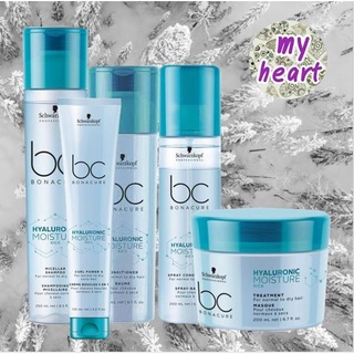 Schwarzkopf BC Hyaluronic Moisture Kick Shampoo/Conditioner/Spray Conditioner/Treatment/Curl Power 5 เหมาะกับผมแห้งหยิก