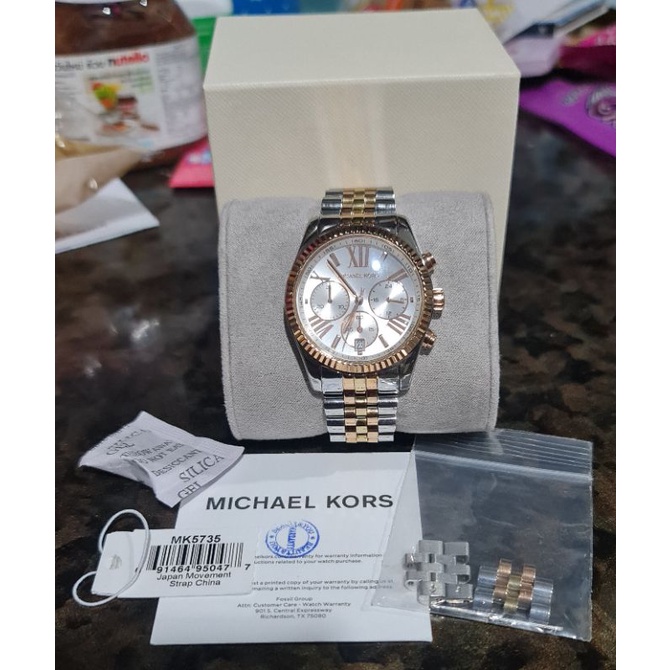 MICHAEL KORS รุ่น MK5735 Lexington Chronograph ของแท้มือ2 สภาพสวยมาก ส่งฟรี