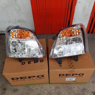 ไฟหน้า ISUZU D-MAX 2004 XEON ยี่ห้อ DEPO ข้างซ้าย+ขวา (ส่งฟรี)