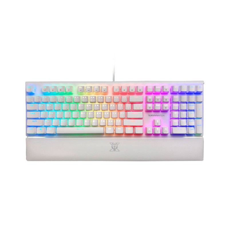 KEYBOARD(คีย์บอร์ด) NUBWO-X TERMINATOR X30 BLUE-SWITCH -สีขาว- [สินค้าประกันบริษัท 1 ปี]