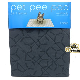 Pet Pee Pad เพ็ทพีแพด แผ่นรองฉี่หมา สีชาร์โคล แบบซักได้ ประหยัด ใช้ได้นาน อายุการใช้งาน 2 ปี เก็บกลิ่นดี ไซซ์ S-M