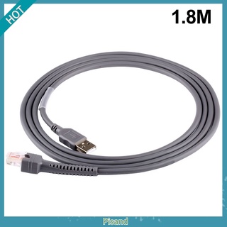 ☧Pi สายเคเบิล USB 2.0 A ตัวผู้ เป็น RJ45 ความเร็วสูง 1.8 ม. สําหรับเครื่องสแกนบาร์โค้ด LS2208