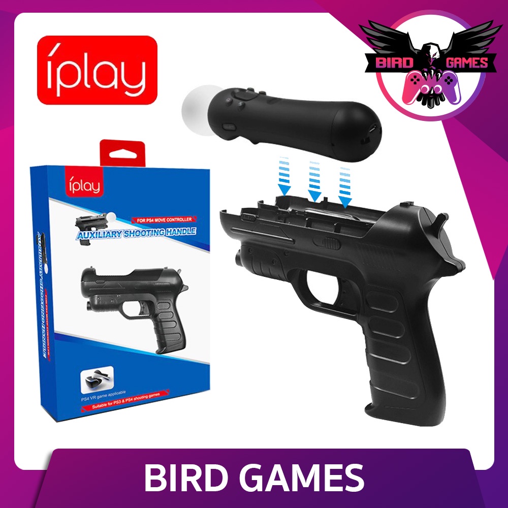 ปืน ต่อ PS Move iPlay Auxiliary Shooting Handle for PS4  , PS3 Move [ปืน ps vr] [ps move Gun]