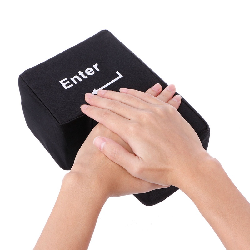 Stay Big Enter Key หมอนปุ่ม Usb ขนาดใหญ่เข้าสู่ความเครียด Reliever เบาะของเล่น