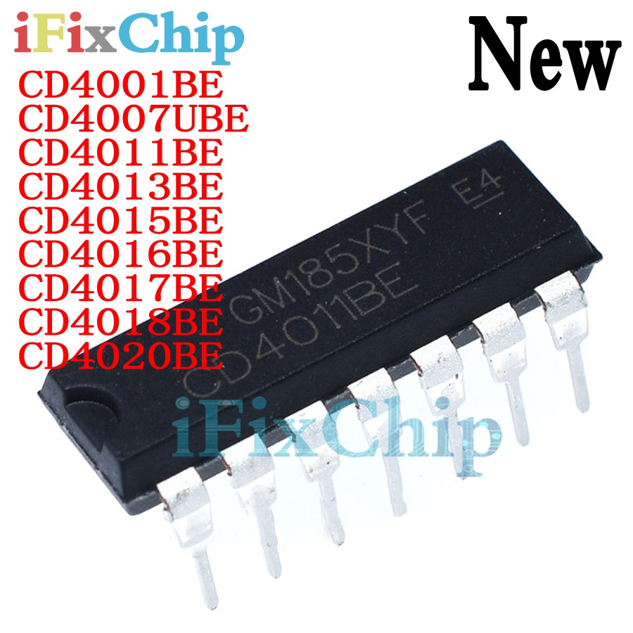 10pcs CD4011 CD4011BE CD4001BE CD4007UBE CD4011BE CD4013BE CD4015BE CD4016BE CD4017BE CD4018BE CD402