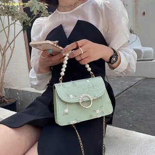 ⭐คะนอง⭐Small bag ladies 2021 ใหม่ all-match chain bag shoulder messenger bag