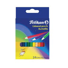 สีไม้สั้น 24 สี Pelikan MCP24S-723734 พีลิแกน ดินสอสี