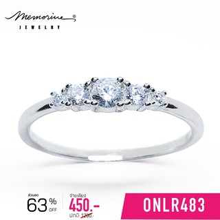 Memorine Jewelry แหวนเงินแท้ 925 ฝังเพชรสวิส (CZ) : ONLR483