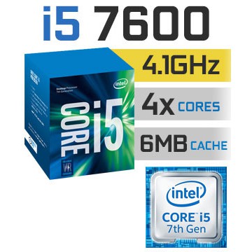 CPU INTEL CORE i5 7600 (Socket 1151) มือสอง พร้อมส่ง แพ็คดีมาก! [[[แถมซิลิโคนหลอด พร้อมไม้ทา]]]