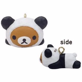 แท้ 100% จากญี่ปุ่น พวงกุญแจ สายเชือก ซานเอ็กซ์ รีลัคคุมะ San-X Rilakkuma Collaboration Popular Animal Designs (Panda)