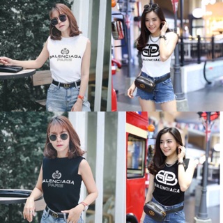 🐻พร้อมส่ง🐻 เสื้อแขนกุดแฟชั่น Cotton 💯%