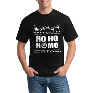 เสื้อยืด พิมพ์ลายกราฟิก Ho  Christmas Lgbt สไตล์ฮิปฮอป สําหรับผู้ชายS-5XL