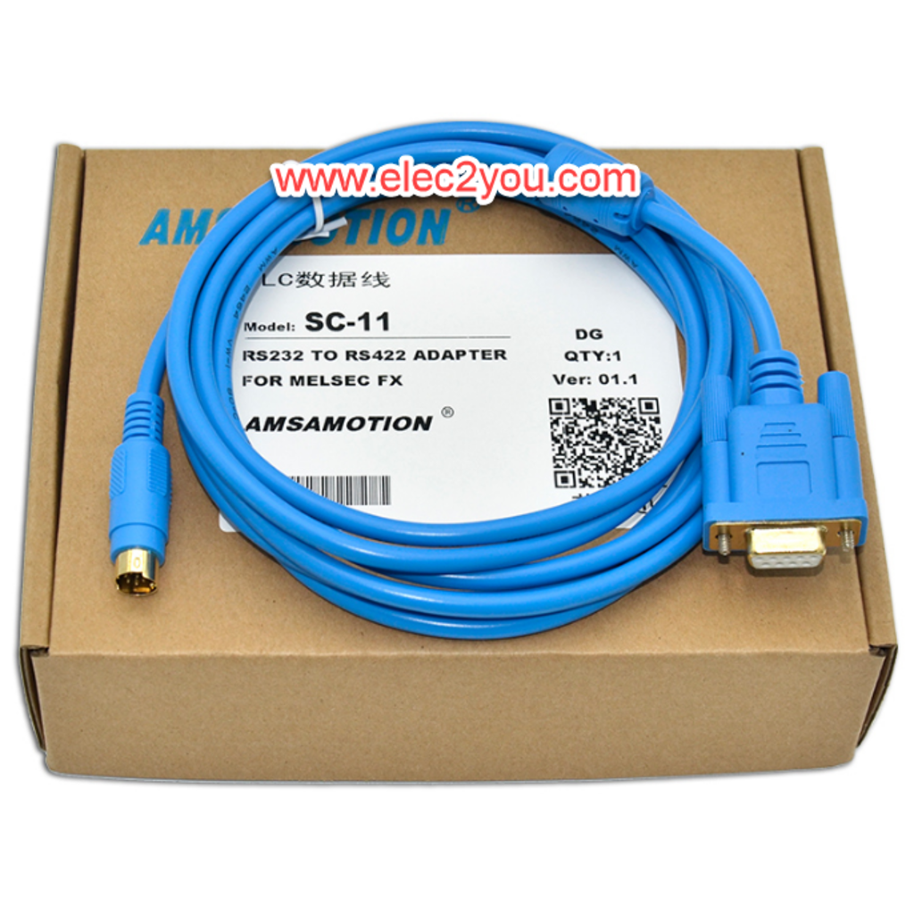 สาย Link Mitsubishi PLC programming cable serial cable SC-11