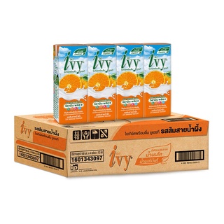 ไอวี่ นมเปรี้ยว รสส้ม 180 มล.x 48 กล่อง Ivy UHT Drinking Yoghurt Orange Flavoured 180 ml x 48 Boxes