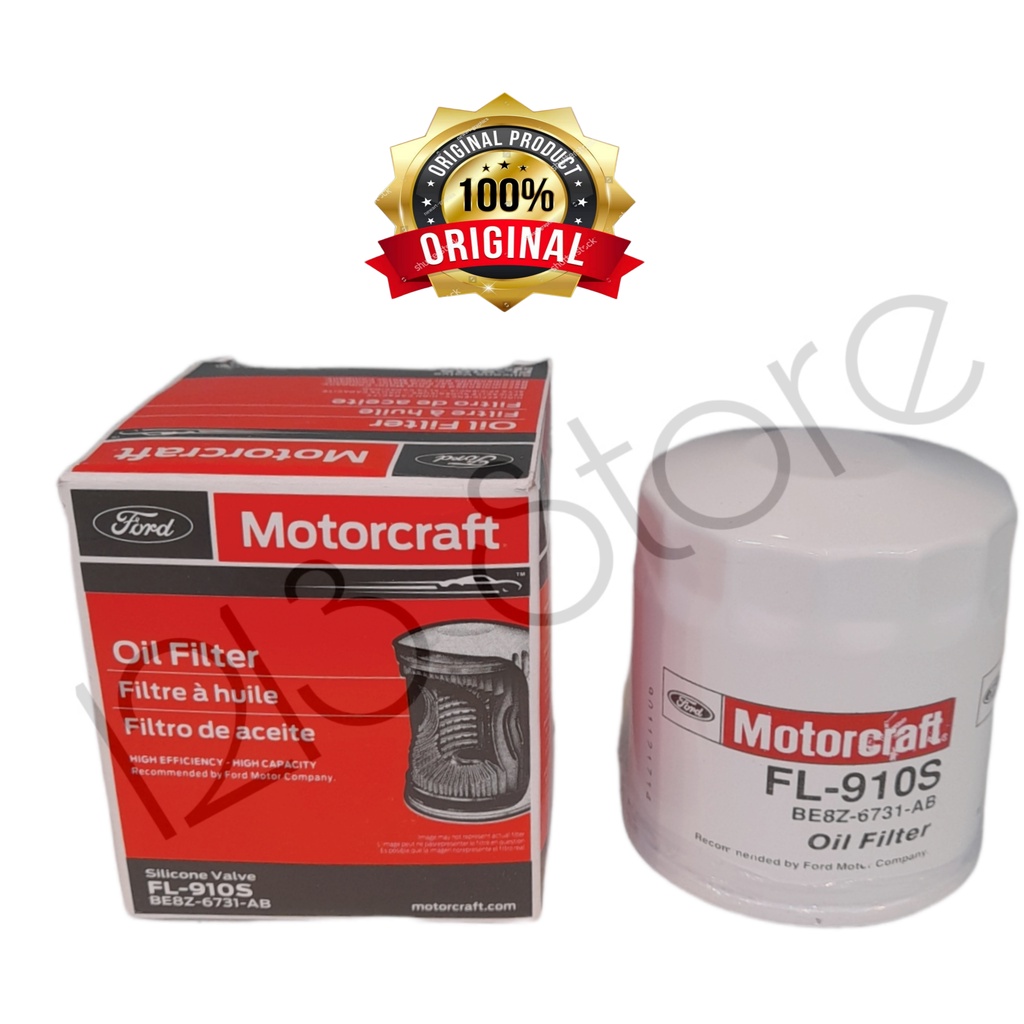BE8Z-6731-AB / FL-910S กรองน้ํามันเครื่อง FORD M3 M5 FOCUS MONDEO KUGA S-MAX C-MAX FIESTA TRANSIT Ec