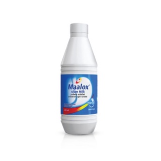 Maalox Alum Milk มาล็อกซ์ อะลั่มมิ้ลค์ ยาลดกรด แก้ปวดท้อง ท้องเฟ้อ ขนาด 240 ml 1 ขวด 12106