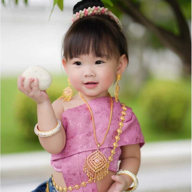 สังวาลย์ เครื่องประดับชุดไทยเด็กผู้ใหญ่