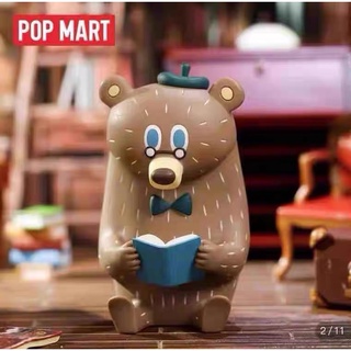 【ของแท้】กล่องสุ่ม ตุ๊กตาฟิกเกอร์ Popmart Popmart รูปวัวน่ารัก สีเขียว สําหรับเก็บสะสม ให้เพื่อน