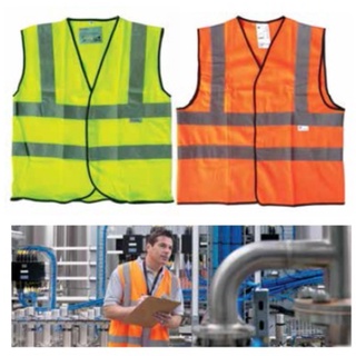 3M 2925 SAFETY VEST เสื้อกั๊กสะท้อนแสง สีเหลืองมะนาว ขนาดกลาง