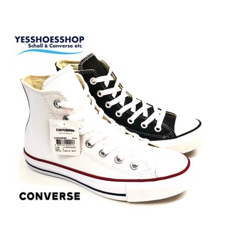 สินค้าพร้อมส่ง รุ่นConverse Chuck Taylor All Star Hi Leather  รองเท้าหนังคอนเวิรส์หุ้มข้อ สินค้าลิขสิทธิ์แท้