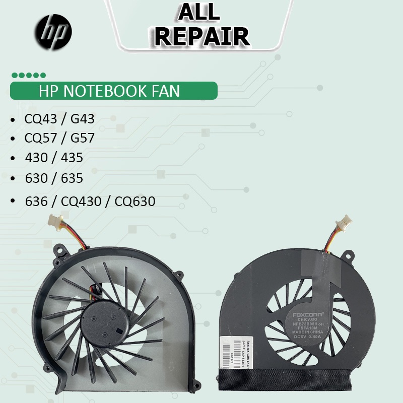 HP COMPAQ CQ43 G43 CQ57 G57 430 435 630 6.35 636 CQ430 CQ630 พัดลมระบายความร้อนแล็ปท็อป
