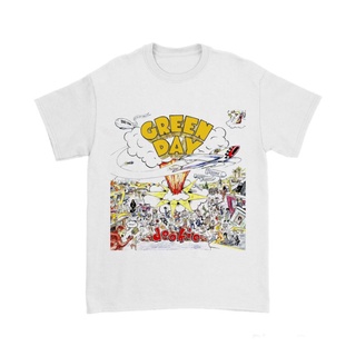 เสื้อยืดผ้าฝ้ายเสื้อยืด พิมพ์ลาย DOOKIE สีเขียว | เสื้อยืด พิมพ์ลายวงดนตรี | เสื้อโอเวอร์ไซซ์ สีขาว สําหรับผู้ชาย ผู้หญิ