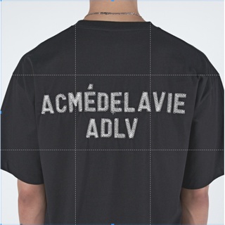 เสื้อยืดแท้100% ADLV เสื้อยืด ผลิตในเกาหลี (graphic - STITCH EMBROIDERED) 4 COLORS