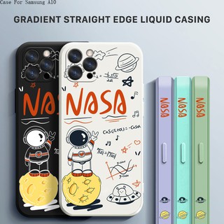 Compatible With Samsung Galaxy A10 A10S A20 A20S A30 A30S A50 A50S สำหรับ Case NASA Astronaut Moon เคส เคสโทรศัพท์ เคสมือถือ