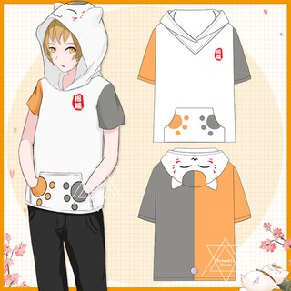 เสื้อยืดแขนสั้นพิมพ์ลายแฟชั่นสำหรับผู้หญิง Natsumes Book of Friends Natsume Yuujinchou Madara