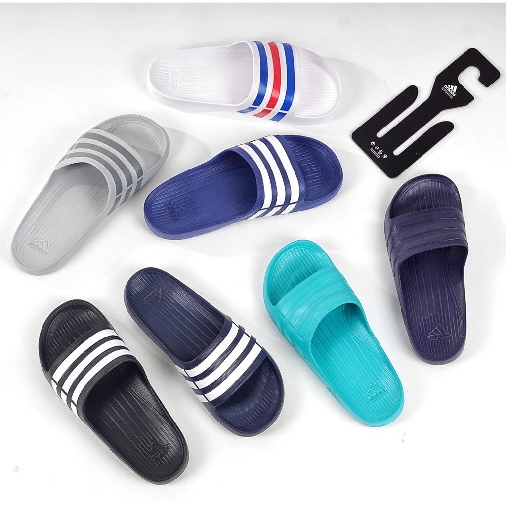 【แท้ 100%】รองเท้าแตะAdidas Duramo Slide size: 3-10 (UK) มี 7 สี  แบบสวม เบา สบาย ใส่นุ่ม รองเท้าแตะเ
