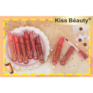 ⚡FLASH SALE⚡♡พร้อมส่ง ราคายกกล่อง(24แท่ง)ลิปกลอสเนื้อแมทKiss beauty no70075-03