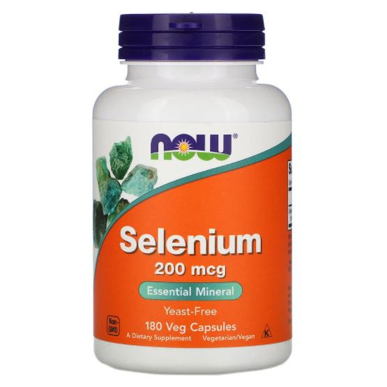 ( 180 เม็ด ) Now Foods, Selenium, 200 mcg [ 180 Veg Capsules ] selenium puritan