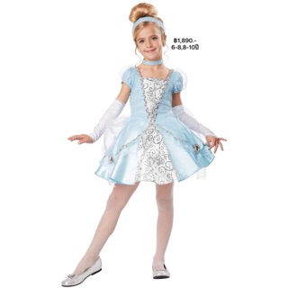 ชุดแฟนซีเด็กหญิง ซินเดอเรลล่า Cinderella Costume ไซส์ 6-8,8-10 ปี