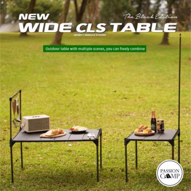 โต๊ะพับอลูมิเนียมแคมป์ปิ้ง เอนกประสงค์ ปิกนิค CLS TABLE 3 , 6 (Black Edition)