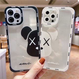 เคสโทรศัพท์มือถือ ซิลิโคนนุ่ม กันรอยกล้อง ลายหมี kaws น่ารัก สําหรับ Huawei Y7A Y9S P30 P40 Lite Nova 3i 5i 7i 5T 6SE 7SE 9SE 6 7 9 SE Y9 Prime 2019 Honor 8X 20