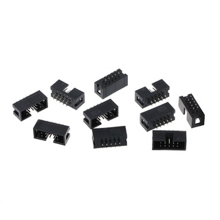 Pcf* กล่อง IDC DC3 10 Pin 2x5 Pin แถวคู่ 2 พิน 54 มม. 10 ชิ้น