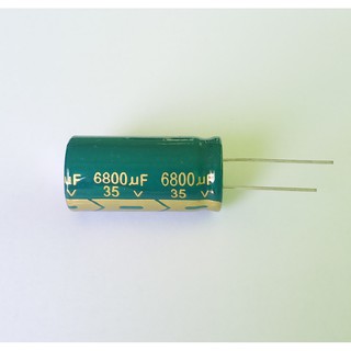 6800uF 35V คาปาซิเตอร์ เกรดเครื่องเสียง ขนาด 18 X 35 มม. พร้อมส่ง