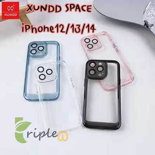 (iPhone 14 มาค่ะ)Xundd Space iPhone 12 Pro Max/iPhone 11/ 13/14/14Pro/14Plus/14 Pro Max เคสกันกระแทก หลังใส หวาน น่ารัก