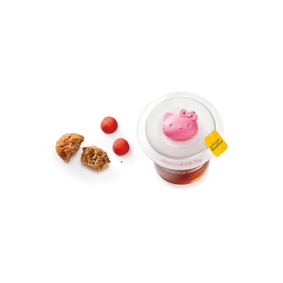 SILICONEZONE ฝาปิดสุญญากาศ Hello Kitty สีขาว-ชมพู