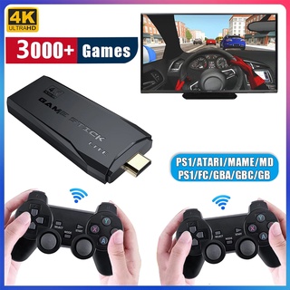 Video Game Console 64G Built-in 3500 Games Retro handheld Game Stick Wireless Controller Xmas Gift