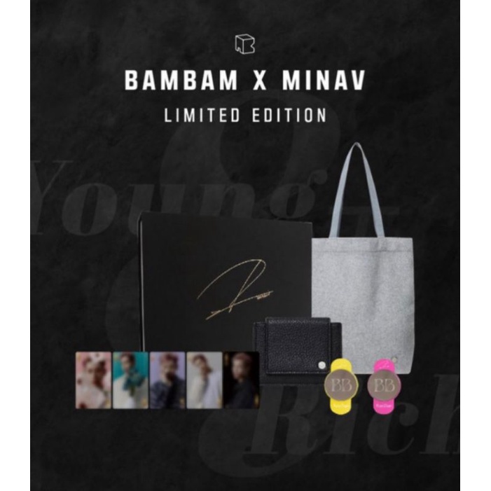 ✨✨✨BAMBAM x MINAV Limited Edition Artist Box สินค้าของแท้100%ส่งตรงจากเกาหลี มีให้เลือกสะสม 2 Set (A