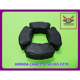 HONDA CHALY CF50​ C65​ CF70 ABSORBER REAR WHEEL HUB SET (4 PCS.) // ชุดยางกันกระชาก ยางดุมหลัง (เซ็ท 4 ชิ้น)