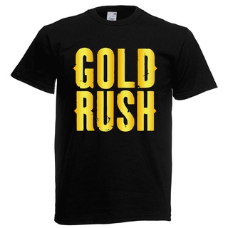 รายละเอียดเกี่ยวกับเสื้อยืด GOLD RUSH - XS-XXXL - เสื้อยืดคอตตอนแขนสั้นแขนสั้นรุ่น M/F สําหรับผ bnn