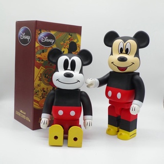 ฟิกเกอร์ Bearbrick Mickey Minnie Be@rbrick 400% ขนาด 28 ซม. สําหรับตกแต่งบ้าน