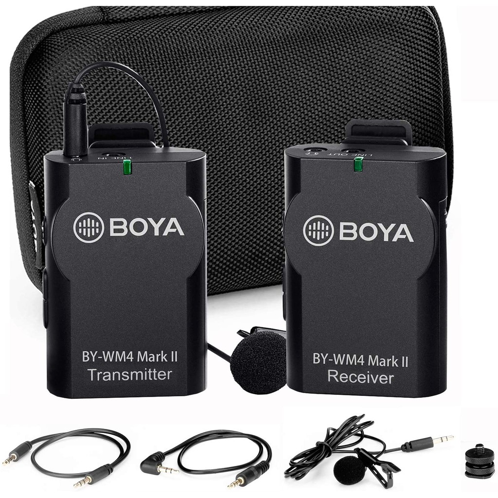BOYA BY-WM4 PRO K2 Dual Wireless Microphone ไมโครโฟนไร้สายแบบไมค์คู่