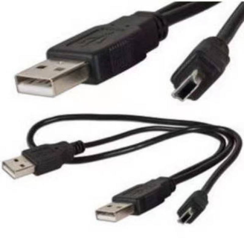 Cable Y-USB TO 5 pin สาย USB 2.0 (5Pins > MM) ต่อ External Box แก้ปัญหาไฟ usb ไม่พอต่อ external hard