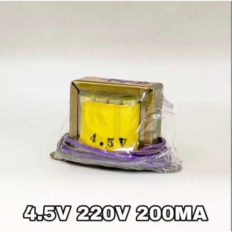 หม้อแปลงวิทยุธานินทร์ 220v to 4.5v หม้อแปลง200ma สำหรับถ่าน 3ก้อน และ2ก้อน