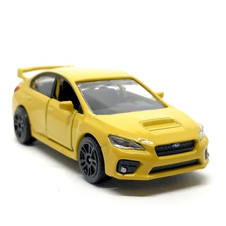 Majorette Subaru WRX STI - Yellow Color /Wheels D5SB /scale 1/58 (3 inches) no Package